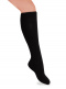 Calcetines Altos 100%Algodón Canalé Negro Black