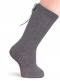 Calcetines altos lisos con lazo trasero Gris Grey