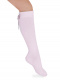 Calcetines altos lisos con lazo trasero Rosa Pink