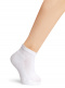 Calcetines tobilleros niño con plantilla riza Blanco White