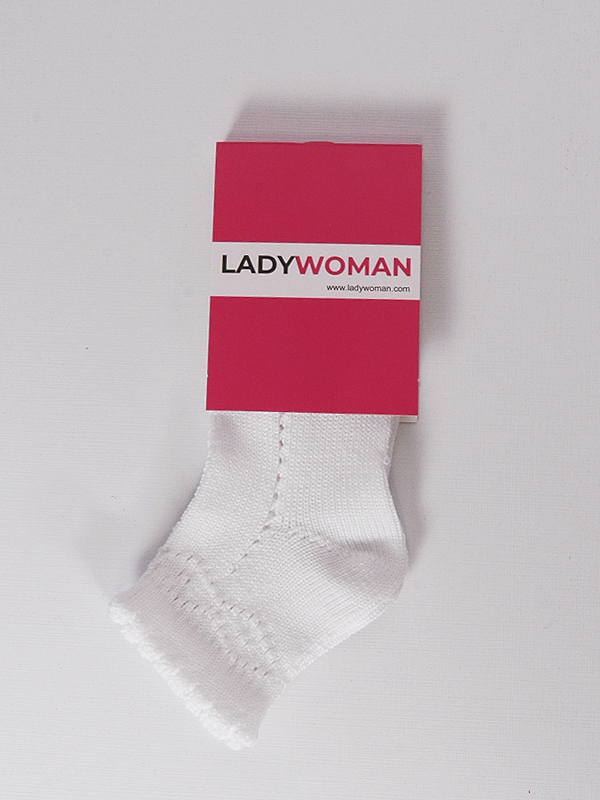 Ladywoman Calcetines 100%Algodón Mujer Perla Pearl Talla 12 38-40 calzado